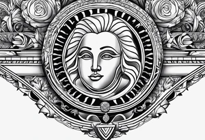 Dollar and money tattoo idea