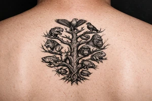 species phylogeny as a tree tattoo idea