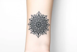 intricate mandala tattoo idea