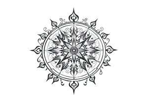 Sundial on the ground tattoo idea