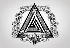 Valhalla word 
valknut sword tattoo idea