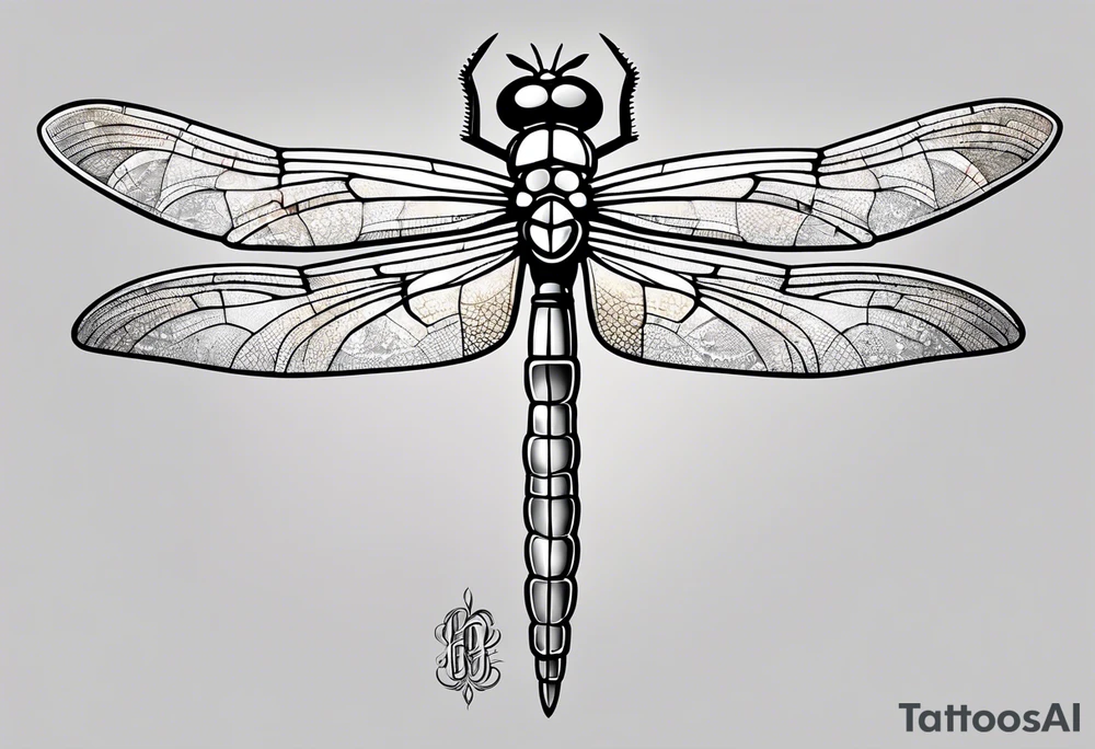 dragonfly made out of wrenches tattoo idea