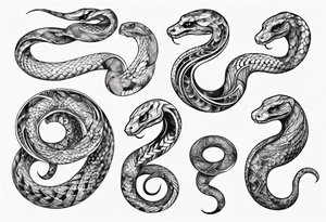 snake ornamental tattoo idea