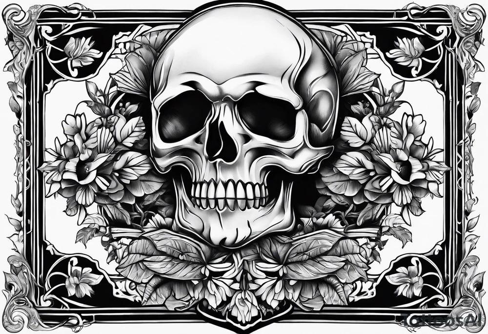 Skelton hand tattoo idea