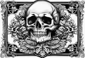 Skelton hand tattoo idea