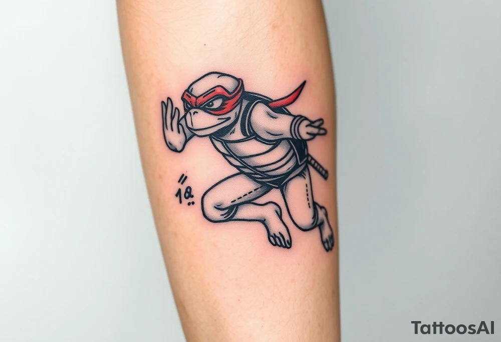 Flying ninja monkey turtle tattoo idea