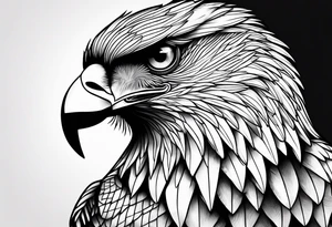 Halb löwe halb adler tattoo idea