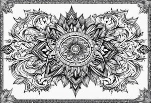 repeating Ice crystal swirl tattoo idea