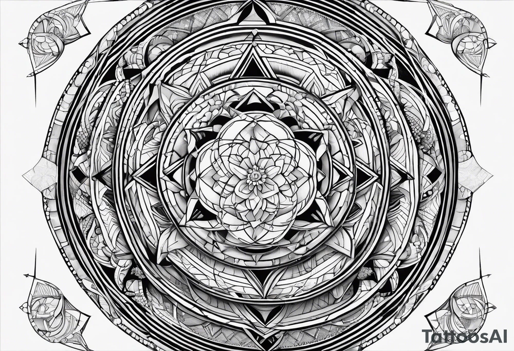Sacred geometry, Pisces tattoo idea