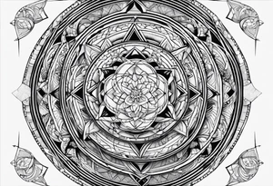 Sacred geometry, Pisces tattoo idea