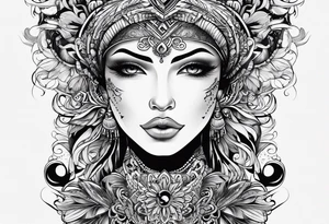 Lettering gods child tattoo idea