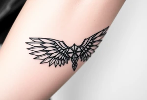 Freya norse goddess beautiful  full-body wings tattoo idea