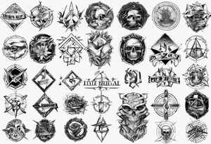 Embed 2 names in to prison break style tattoo tattoo idea