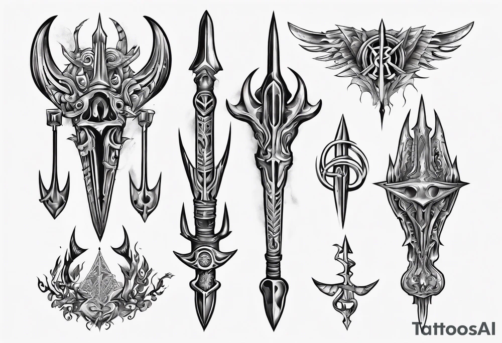 Ukrainian Trident tattoo idea
