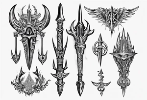 Ukrainian Trident tattoo idea