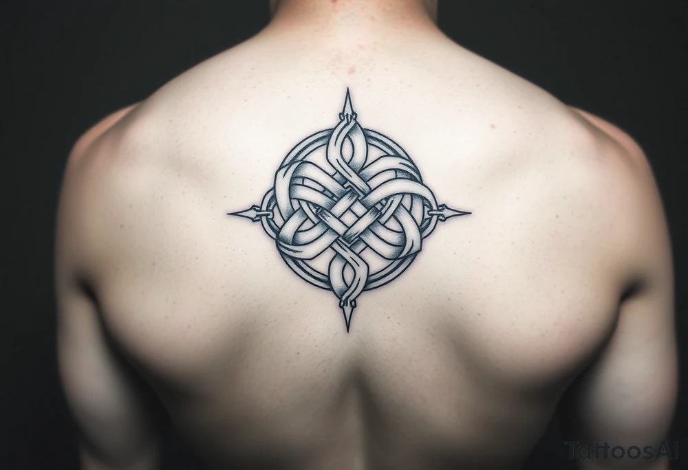 A Celtic knot on the left pec tattoo idea