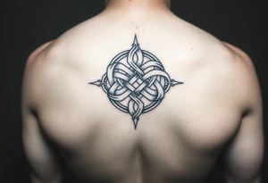 A Celtic knot on the left pec tattoo idea