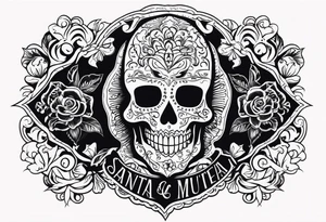 santa muerta tattoo idea