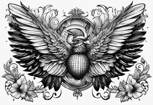 Dolly, acorn, wings tattoo idea
