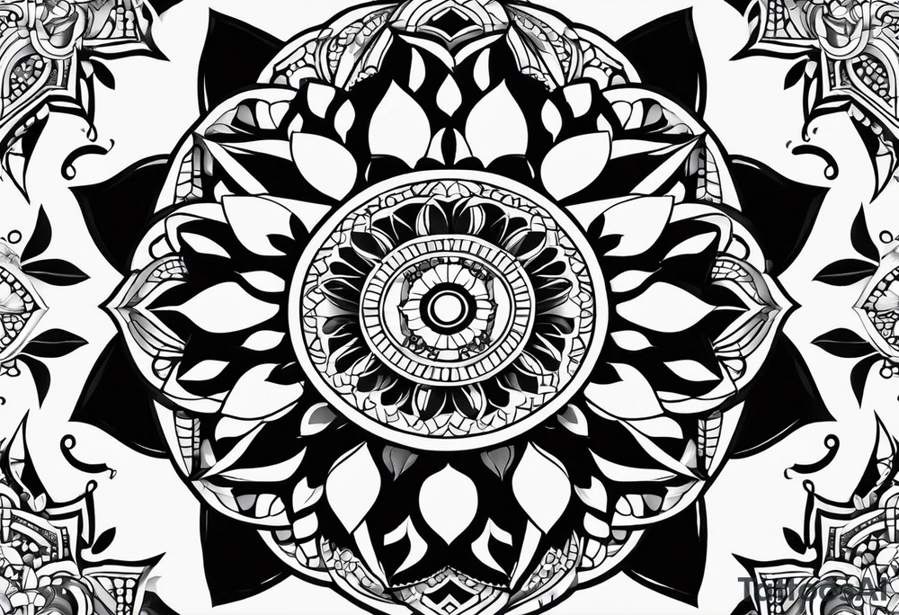 Mandala simple tattoo idea