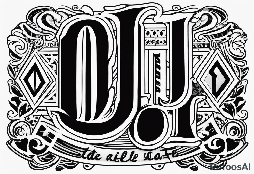 d.i.l.l.i.g.a.f. tattoo idea