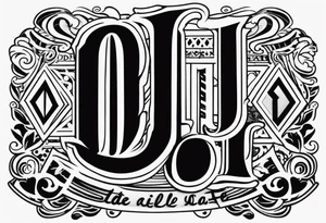 d.i.l.l.i.g.a.f. tattoo idea