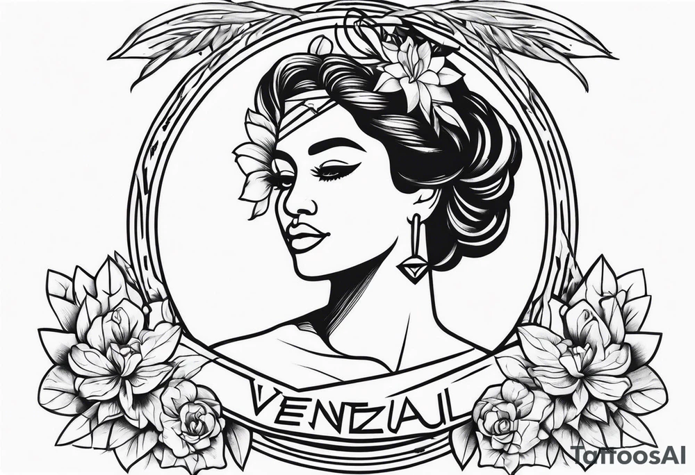 venezuela style tattoo for chest tattoo idea