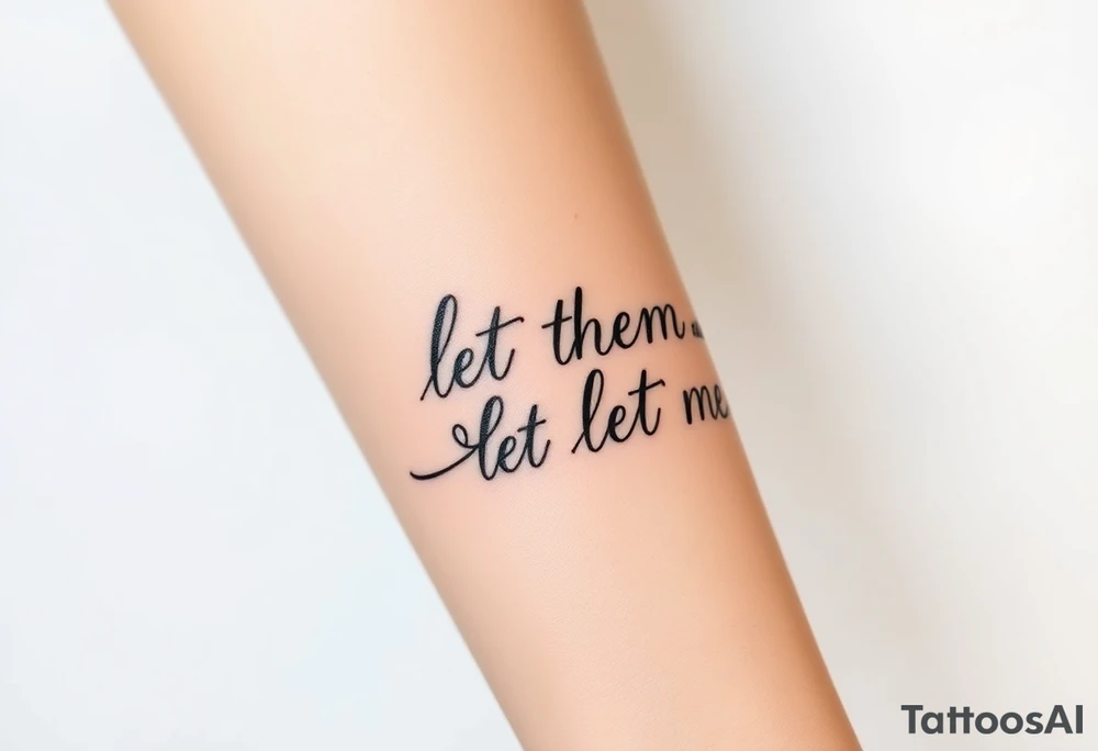 Let them and let me tattoo idea