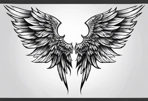 Angel wings tattoo idea