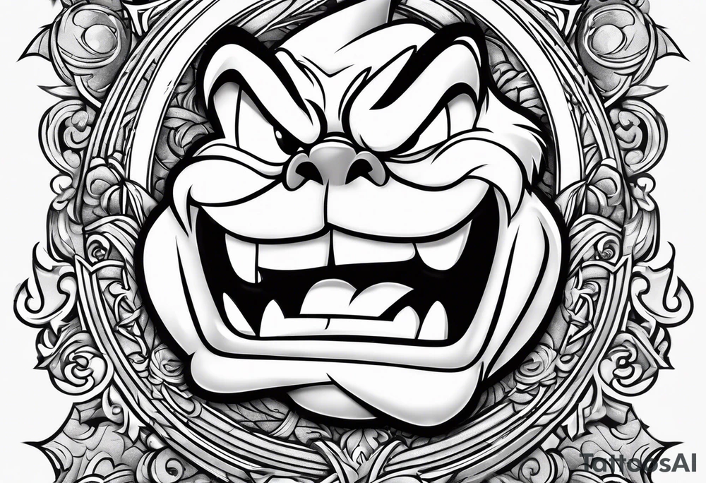 The looney tunes character taz tattoo idea