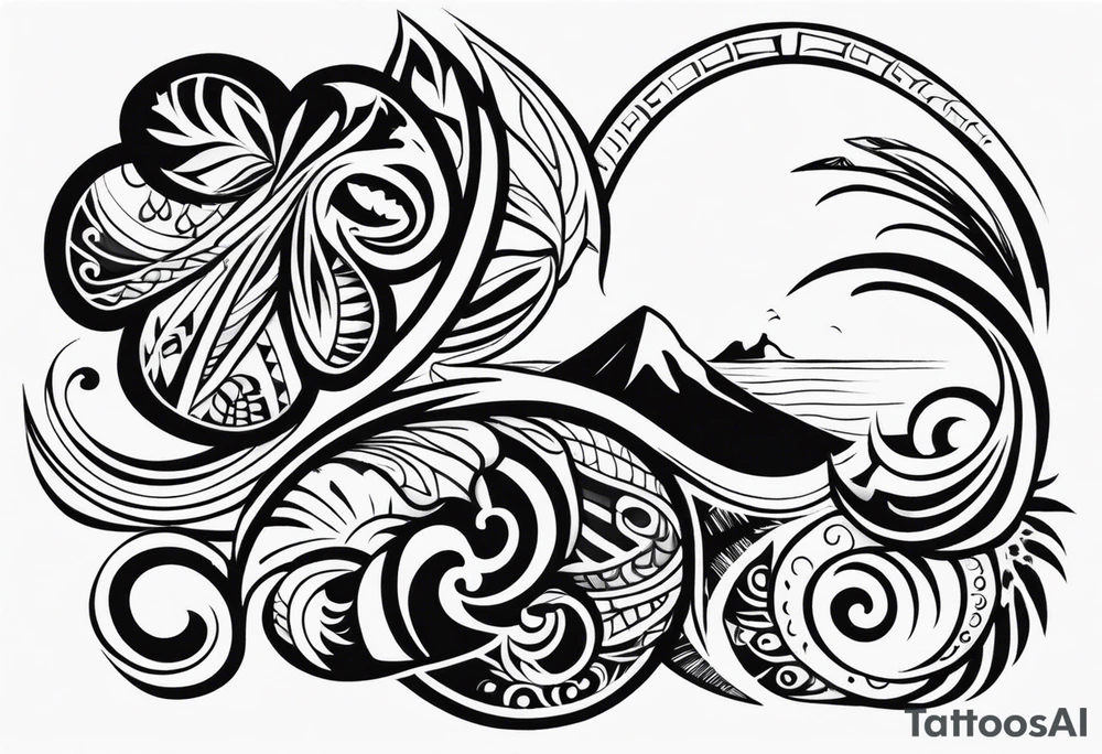 hawaian tribal tattoo idea