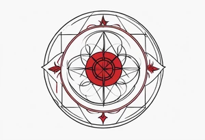 submission, red mark, brand, circular sigil tattoo idea