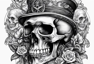 Skull dead men tell no tales tattoo idea