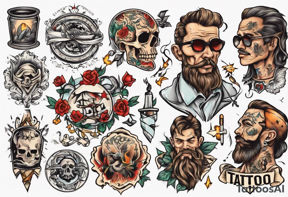 man getting tattoo tattoo idea