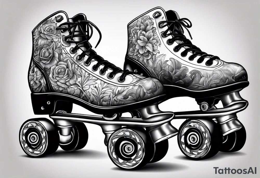 Rollerskates tattoo idea