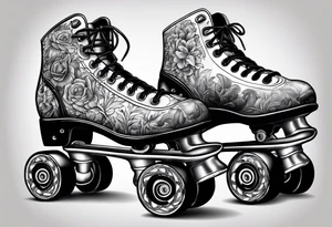 Rollerskates tattoo idea