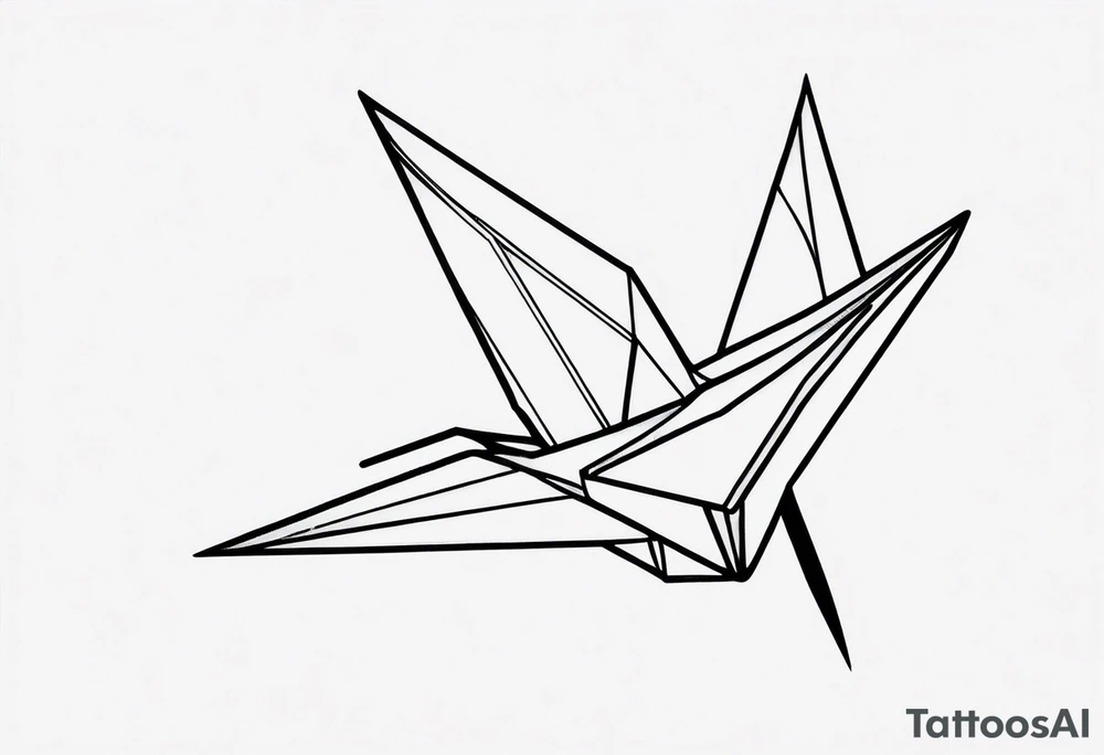 Paper Crane tattoo idea