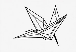 Paper Crane tattoo idea