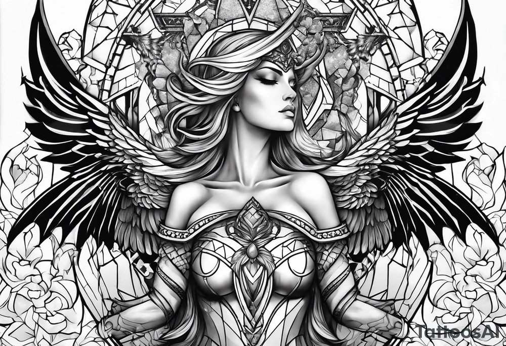 Angel Vs Demon for my soul tattoo idea