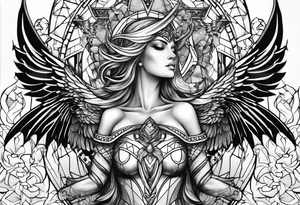 Angel Vs Demon for my soul tattoo idea
