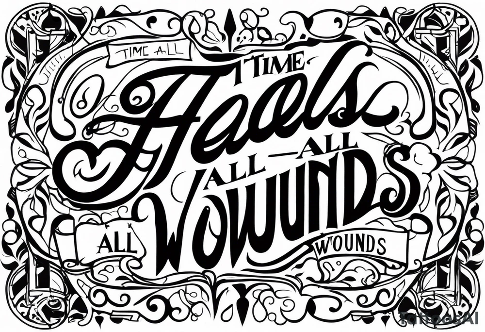 Time heals all wounds tattoo idea