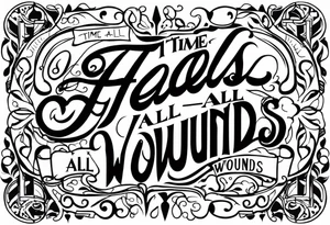 Time heals all wounds tattoo idea