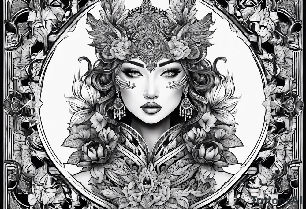 Mann mit umhang tattoo idea