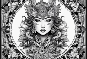 Mann mit umhang tattoo idea