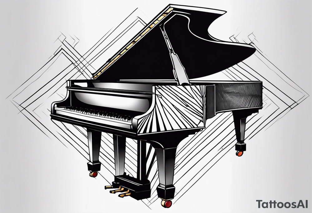 piano, musique tattoo idea
