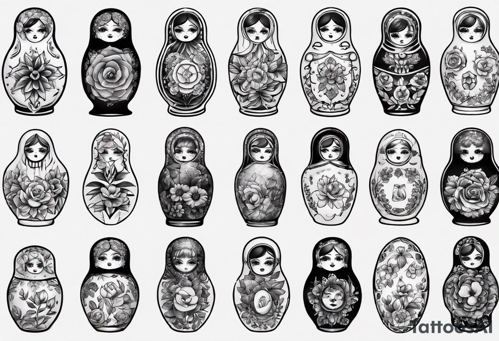 russian doll tattoo idea