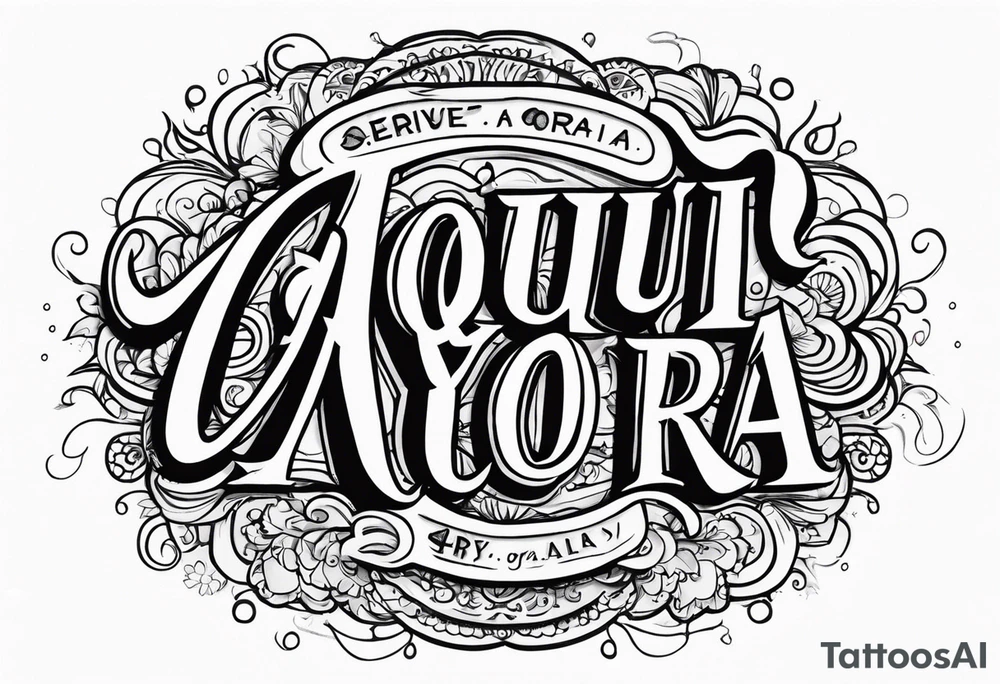 "aqui y ahora" message tattoo idea