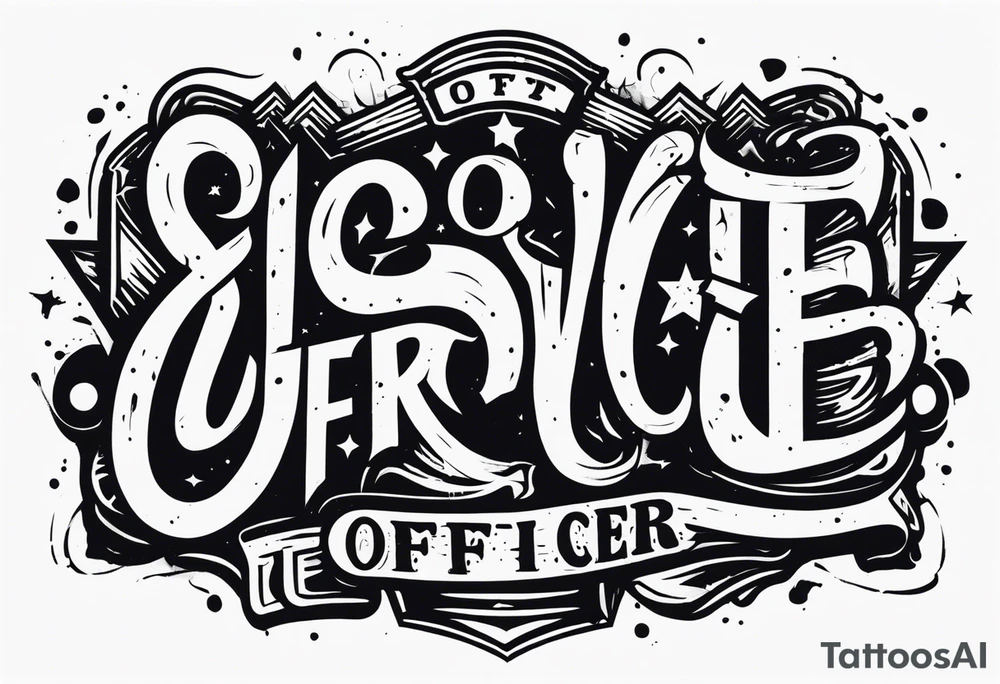 dirty officer tattoo idea