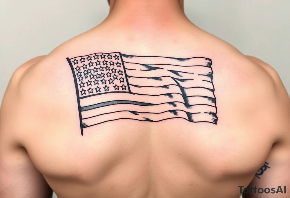 US Navy flag tattoo idea
