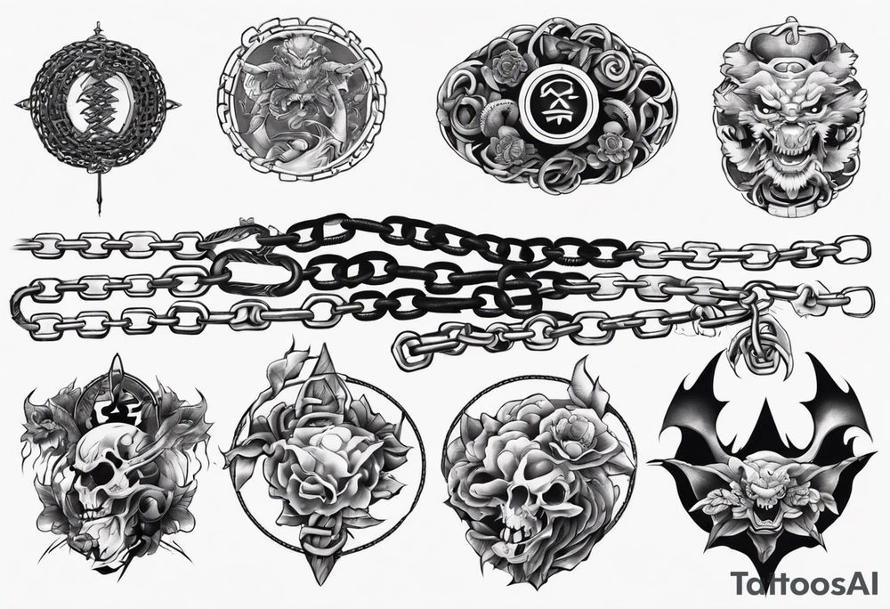 Chains tattoo idea